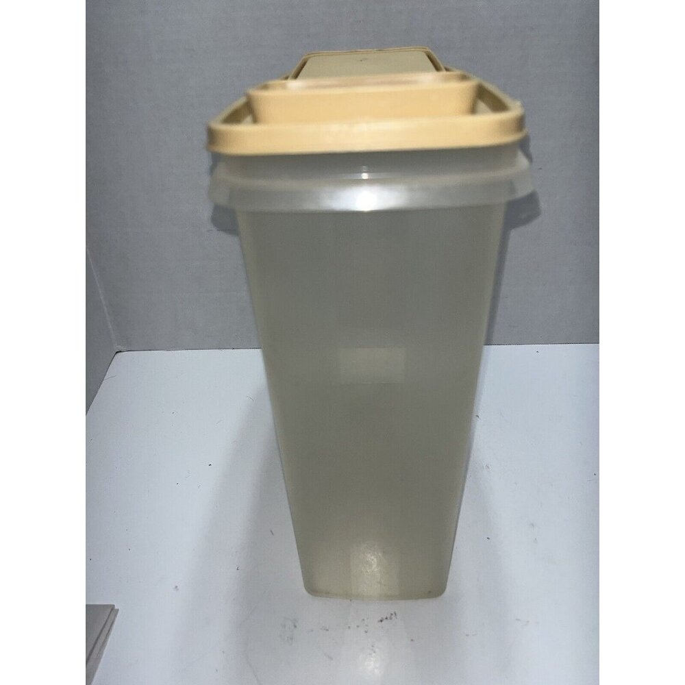 Vintage Tupperware Cereal Keeper 1588-5 with Beige Lid - Picture 3 of 12